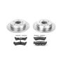 PowerStop K5592 Z23 Daily Driver Carbon-Fiber Ceramic Brake Pad and Drilled & Slotted Rotor Kit