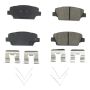 PowerStop 17-2050 PowerStop - Z17 Low-Dust Ceramic Brake Pads with Hardware