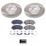 PowerStop SC7036 Semi-Coated Rotor and Low-Dust Ceramic Brake Pad Kit