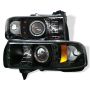 SPYDER 5010063 Projector Headlights - CCFL Halo - Black