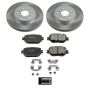 PowerStop SC6990 Semi-Coated Rotor and Low-Dust Ceramic Brake Pad Kit