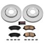 PowerStop CRK5244 Genuine Geomet Coated Rotor and Low-Dust Ceramic Brake Pad Kit