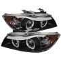 SPYDER 5029652 Projector Headlights - CCFL Halo - Replaceable Eyebrow Bulb - Black
