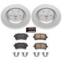 PowerStop CRK4746 Genuine Geomet Coated Rotor and Carbon-Fiber Ceramic Brake Pad Kit