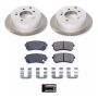 PowerStop SC5915 Semi-Coated Rotor and Low-Dust Ceramic Brake Pad Kit