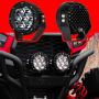 XKGLOW XK067005 XK Glow Spot Beam Cube Offroad Round Work Light Kit 1pc 5in