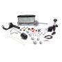 Wilwood 261-13271-P HV Tandem M/C Kit w L/H Bracket & Prop Valve - 7/8in Bore Ball Burnished-W/Pushrod