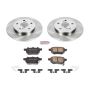 PowerStop KOE7753 OE Stock Replacement Low-Dust Ceramic Brake Pad and Rotor Kit