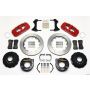 Wilwood 140-10944-R AERO4 Rear P-Brake Kit 14.00in Red Big Ford New Style 2.36in Offset