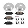 PowerStop K5867 Z23 Daily Driver Carbon-Fiber Ceramic Brake Pad and Drilled & Slotted Rotor Kit