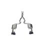 CORSA Performance 21040BLK Corsa 18-23 Ford Mustang 5.0L V8 3in Xtreme Cat-Back Dual Rear Exit w/ 4in Black PVD Pro-Series Tips