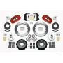 Wilwood 140-12637-R Narrow Superlite 6R Front Hub Kit 12.88in Red 1965-1969 Mustang Drum Spindle