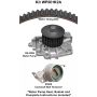 Dayco WP201K2A Water Pump Kit