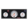 QUICKCAR RACING PRODUCTS QRP61-67313 2-1 Gauge Panel OP/WT w/ 3in Tach Black