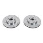 PowerStop JBR1328XPR PowerStop Evolution Performance Drilled, Slotted & Plated Brake Rotor Pair