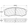 StopTech 1993-2020 Toyota 4Runner, FJ Cruiser, Land Cruiser Sequoia Street Rear Touring Brake Pads