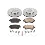 PowerStop KOE1054 OE Stock Replacement Low-Dust Ceramic Brake Pad and Rotor Kit