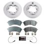 PowerStop CRK9057 Genuine Geomet Coated Rotor and Low-Dust Ceramic Brake Pad Kit