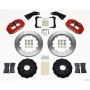 Wilwood 140-10617-R Narrow Superlite 6R Front Hat Kit 14.00in Red 65-82 Corvette C2/C3
