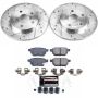 PowerStop K7753 Z23 Daily Driver Carbon-Fiber Ceramic Brake Pad and Drilled & Slotted Rotor Kit