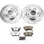 PowerStop K5860-26 Z26 Street Performance Ceramic Brake Pad and Drilled & Slotted Rotor Kit