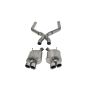 CORSA Performance 14323 Corsa 2013-2014 Ford Mustang Shelby GT500 5.8L V8 Polished Sport Axle-Back + XO Exhaust
