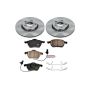 PowerStop KOE528 OE Stock Replacement Low-Dust Ceramic Brake Pad and Rotor Kit