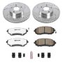 PowerStop K1124-26 Z26 Street Performance Ceramic Brake Pad and Drilled & Slotted Rotor Kit