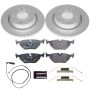 PowerStop ESK877 Genuine Geomet Coated Rotors, ECE-R90 Brake Pads + Hardware Kit