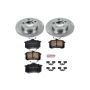 PowerStop KOE847 OE Stock Replacement Low-Dust Ceramic Brake Pad and Rotor Kit