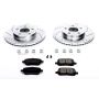 PowerStop K2983 Z23 Daily Driver Carbon-Fiber Ceramic Brake Pad and Drilled & Slotted Rotor Kit