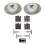 PowerStop SC620 Semi-Coated Rotor and Low-Dust Ceramic Brake Pad Kit