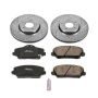PowerStop K6935 Z23 Daily Driver Carbon-Fiber Ceramic Brake Pad and Drilled & Slotted Rotor Kit