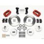 Wilwood 140-12305-R Forged Dynalite Front Kit 11.00in Red Heidts Tri -5 2 inch Drop Spindle