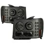 SPYDER 5010629 Projector Headlights - LED Halo - Smoke