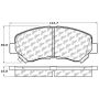 Stoptech 308.13740 Street Touring Brake Pads
