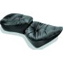 Mustang Motorcycle 76049 Mustang 00-15 Harley Softail Standard Rear Tire Wide Touring 1PC Seat Regal - Black