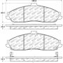 Stoptech 305.07310 Street Select Brake Pads - Rear