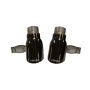Corsa Performance 14977BLK Single 4.0in. Black PVD Pro-Series Tip Kit (Clamps Included)