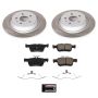 PowerStop SC7723 Semi-Coated Rotor and Low-Dust Ceramic Brake Pad Kit