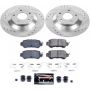 PowerStop K6964 Z23 Daily Driver Carbon-Fiber Ceramic Brake Pad and Drilled & Slotted Rotor Kit