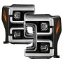 SPYDER 5087850 Projector Headlights - White Light Bar Parking Light - Black