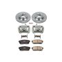 PowerStop KCOE3146 OE Stock Replacement Low-Dust Ceramic Brake Pad, Rotor and Caliper Kit