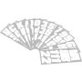 Hardline WHI500EC Snowmobile Lettering Registration Kit 2 in. - 500 Solid White/