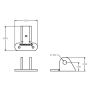 Ridetech 90000287 Shockwave bracket for C-4 Vette arm, powder coated black