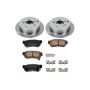 PowerStop KOE5213 OE Stock Replacement Low-Dust Ceramic Brake Pad and Rotor Kit