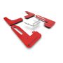 Rally Armor 2023+ Honda Civic Type R Red Mud Flap Black Logo