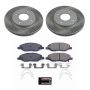 PowerStop SC5862 Semi-Coated Rotor and Low-Dust Ceramic Brake Pad Kit
