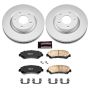 PowerStop CRK4724 Genuine Geomet Coated Rotor and Low-Dust Ceramic Brake Pad Kit
