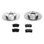 PowerStop K3129 Z23 Daily Driver Carbon-Fiber Ceramic Brake Pad and Drilled & Slotted Rotor Kit